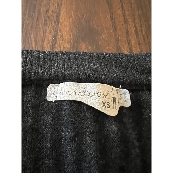 Smartwool Piney Lake Henley Sweater Merino Wool Women's Black Outdoor Layer XS - Picture 5 of 10